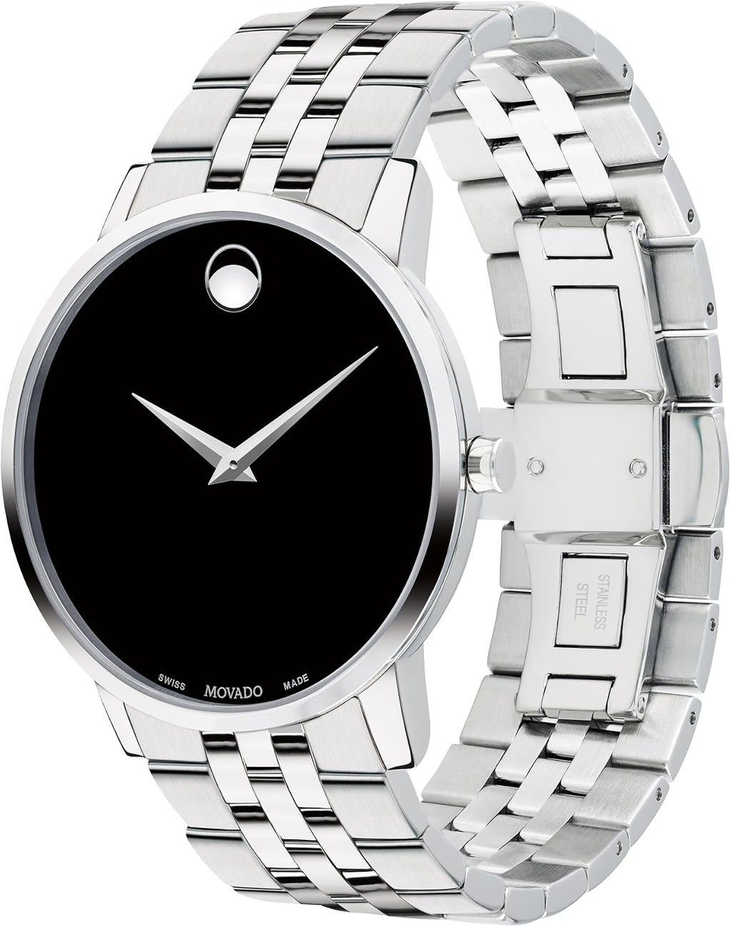 Reloj Movado Museum Classic para hombre, suizo, caja de acero inoxidable, 40 mm