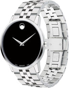 Reloj Movado Museum Classic para hombre, suizo, caja de acero inoxidable, 40 mm