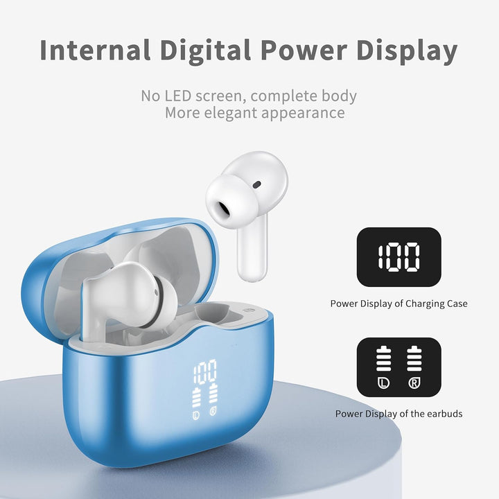 Auriculares inalámbricos, auriculares Bluetooth 5.4 2026 con 4 micr...