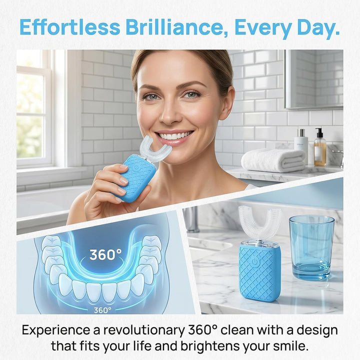 yeklike Sonic Electric - Cepillo de dientes en forma de U para adul...