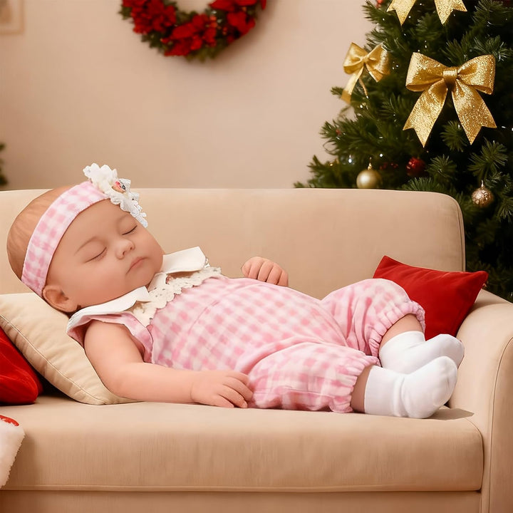 JRLCGYP Muñeca de bebé niña realista de 10 pulgadas con 2 prendas,...