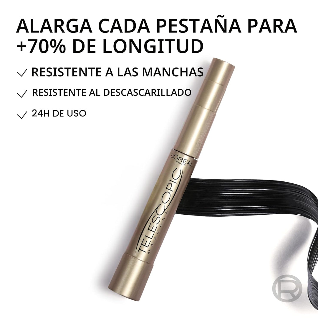 L'Oreal Paris Makeup Telescopic Original Alargamiento, máscara...