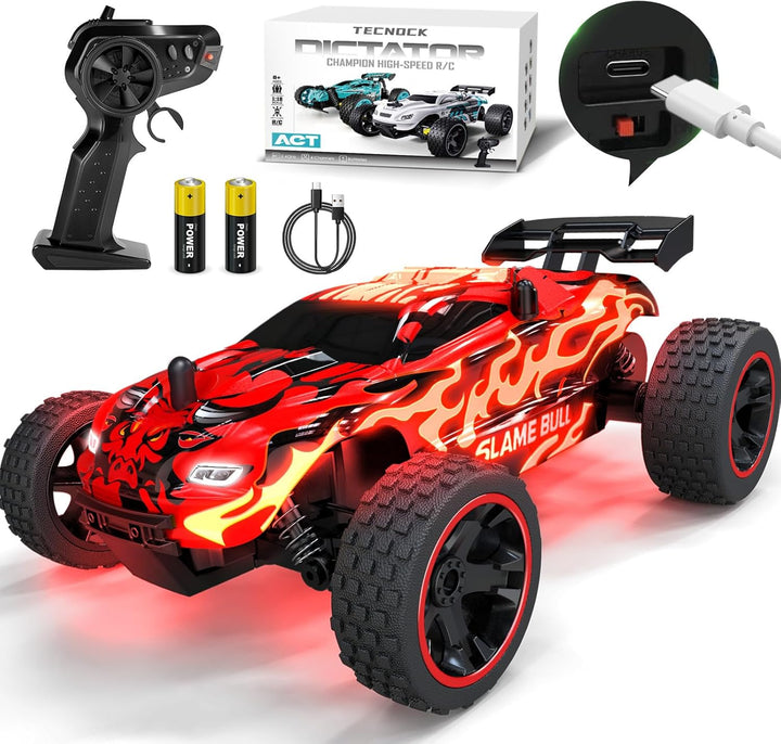 Tecnock Coches RC para Niños, Coche RC a Escala 1:18 2WD con Carga...