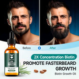 Aceite para el crecimiento de la barba, aceite de biotina para barb...