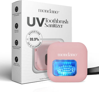 Mondano Esterilizador y Soporte de Cepillo de Dientes UV-C, Estuche...