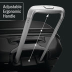 Samsonite Freeform - Maleta de mano rígida con ruedas giratorias, maleta rígida, aprobada por la TSA, aerolínea, carcasa rígida expandible, ruedas suaves para viajes ligeros, color azul marino