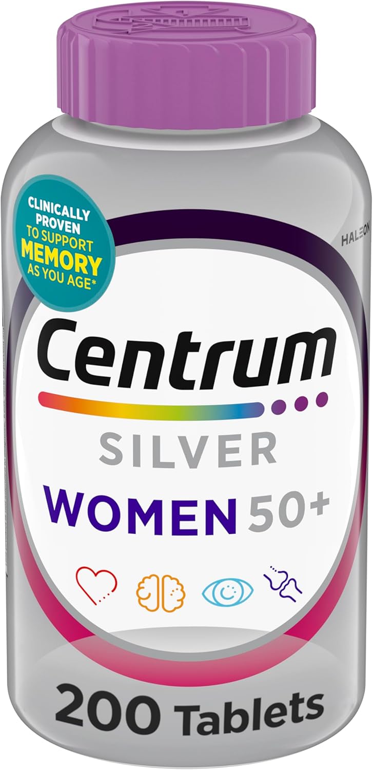 Centrum Silver - Multivitamínico para mujeres 50 Plus