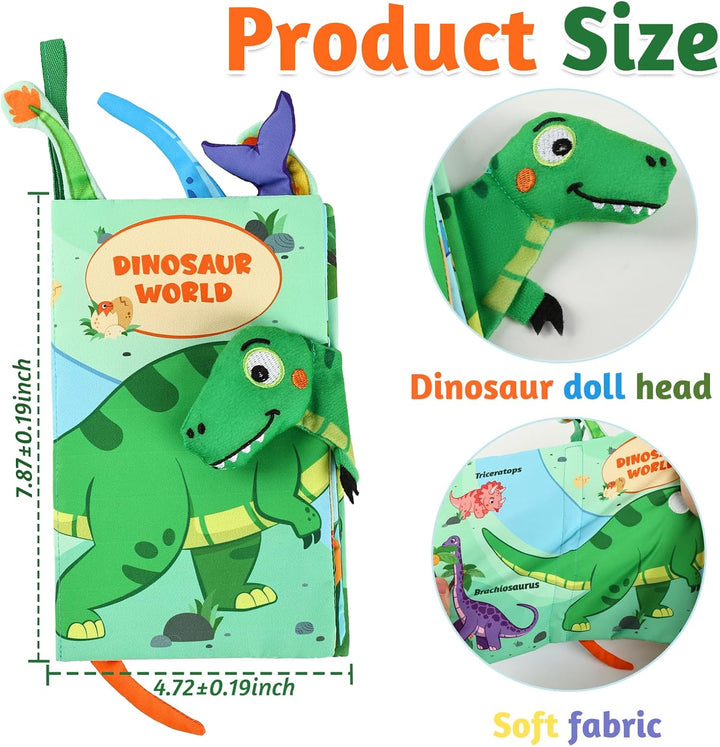 YOGINGO Libros para bebés Montessori Toys Cute Dinosaurs