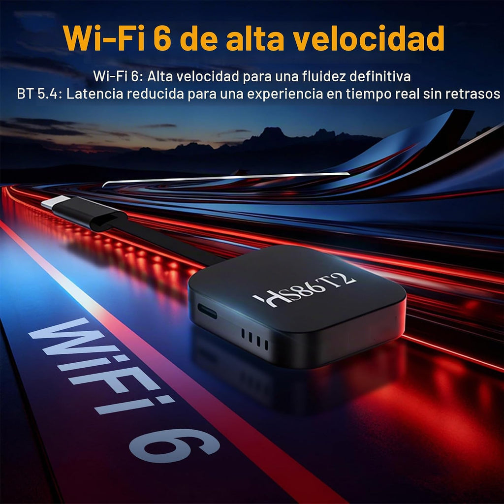 Android 14.0 TV Stick HS86 T2 4K 2GB RAM 16GB ROM Dual Wi-Fi BT5.4