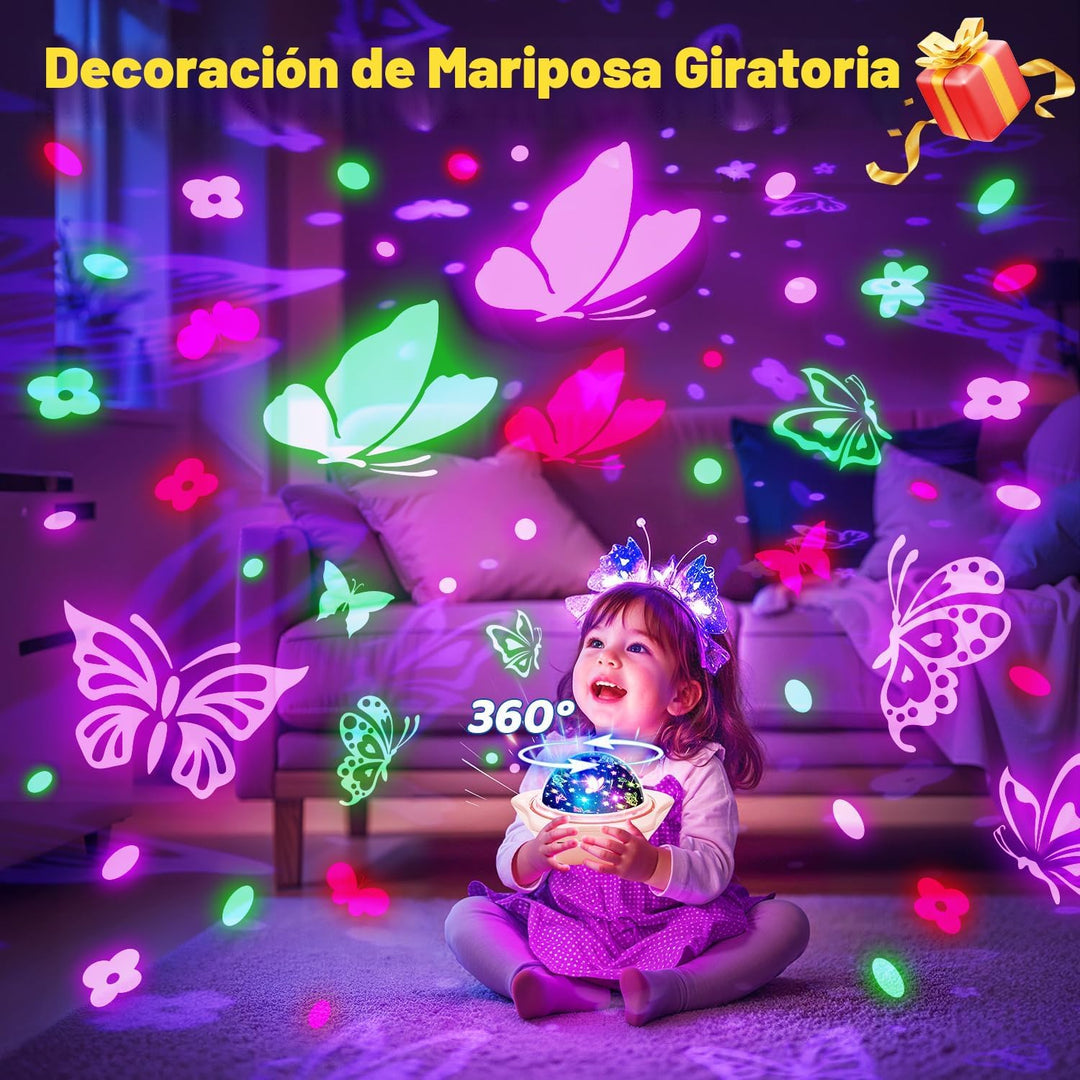 Onefire - Juguetes para niñas de 4 a 6 años, proyector de luz de 6...