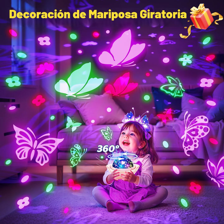 Onefire - Juguetes para niñas de 4 a 6 años, proyector de luz de 6...