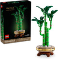 LEGO Botanicals - Juego de construcción de bambú de la suerte, planta artificial para decoración del hogar, adultos a partir de 18 años, regalo para cumpleaños para él, decoración de plantas falsas para mesa, escritorio, oficina, 10344