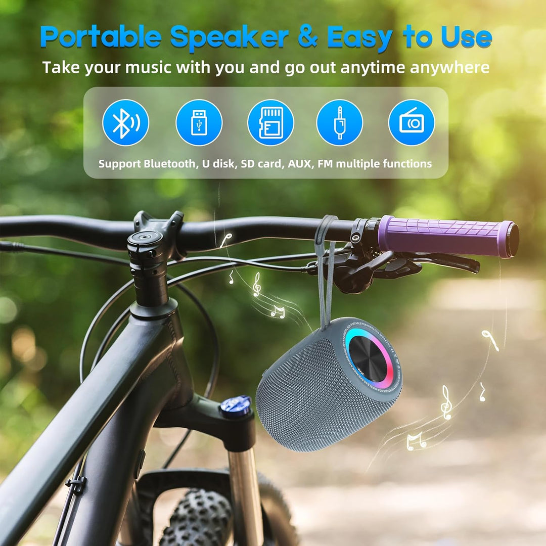 Parlante Bluetooth portátil, altavoz inalámbrico BT5.3 de 20W con d...