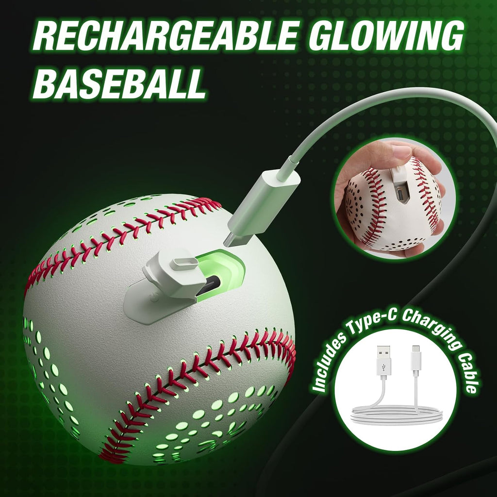 HYES Light up Baseball Gift con LED Rechargeable, 9 Lighting Modes