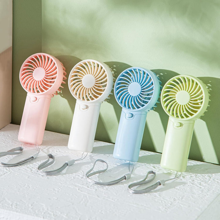 Paquete de 4 mini ventiladores portátiles \u2013 Funciona con pilas...
