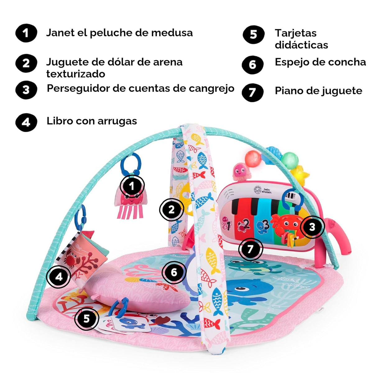 Baby Einstein Ocean Explorers 4 en 1 Kickin Tunes Jellyfish Jambore...