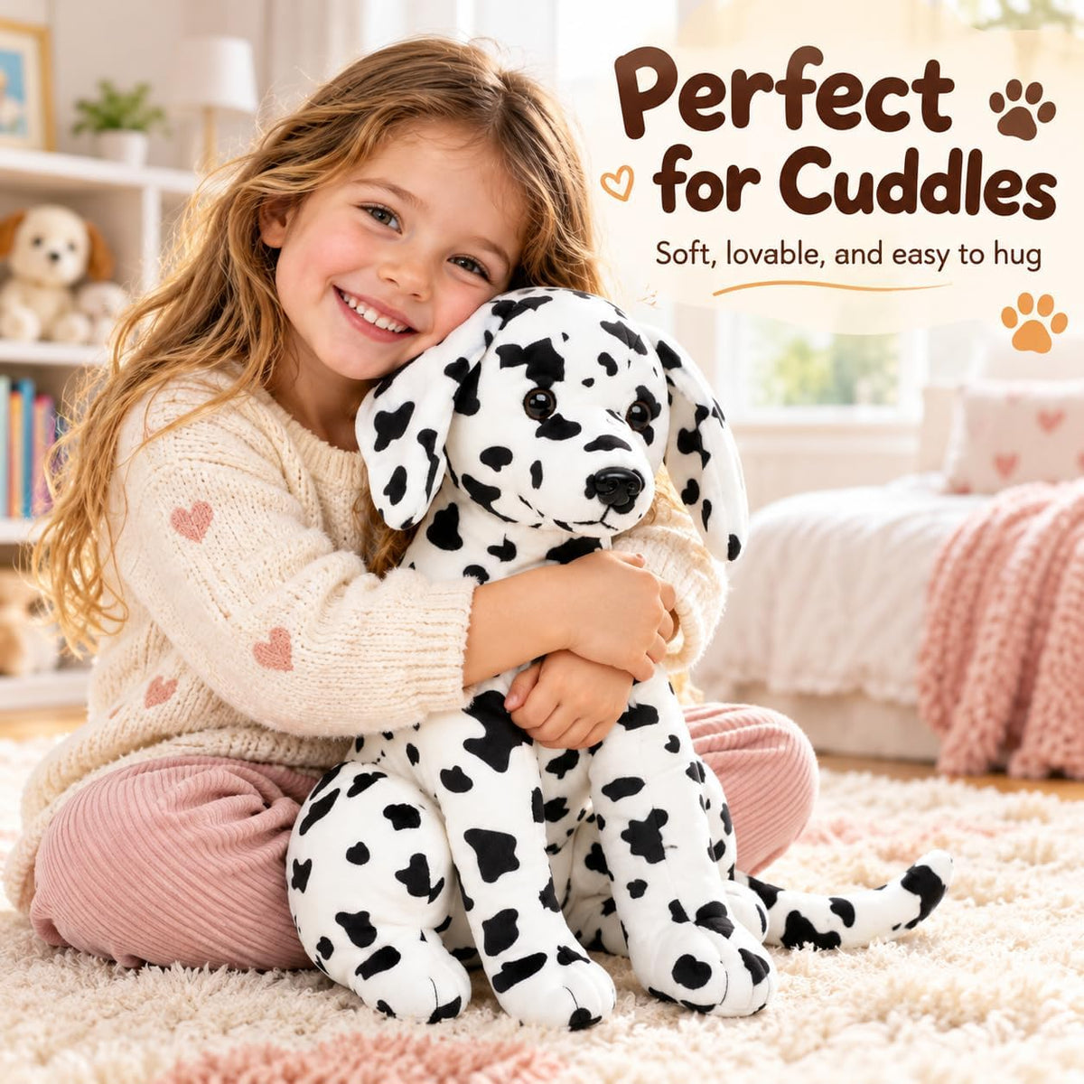 Juguetes de peluche dálmatas, 12 pulgadas