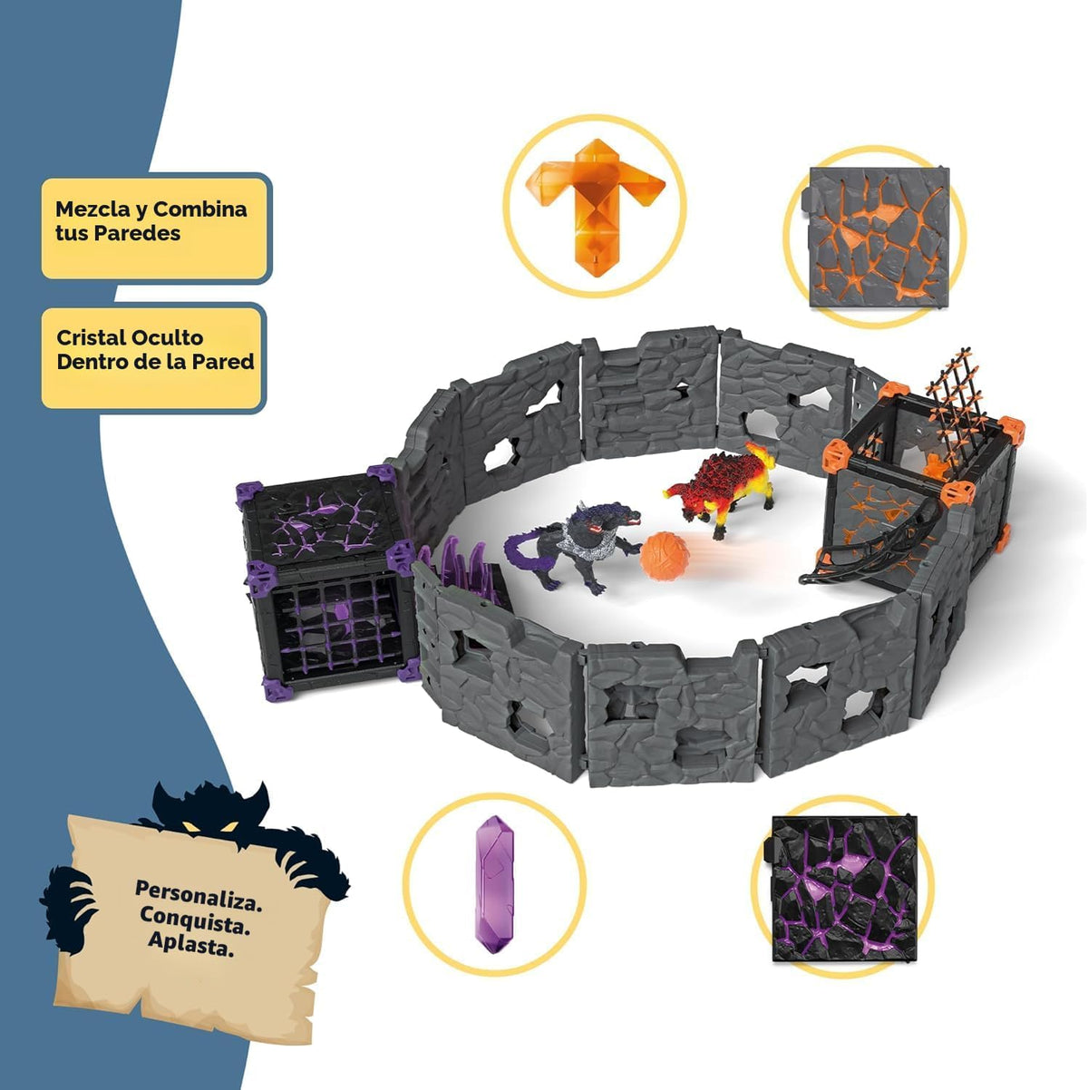 Schleich Eldrador - Arena Battlecave 71 piezas: Lava Vs. Shadow | 42673