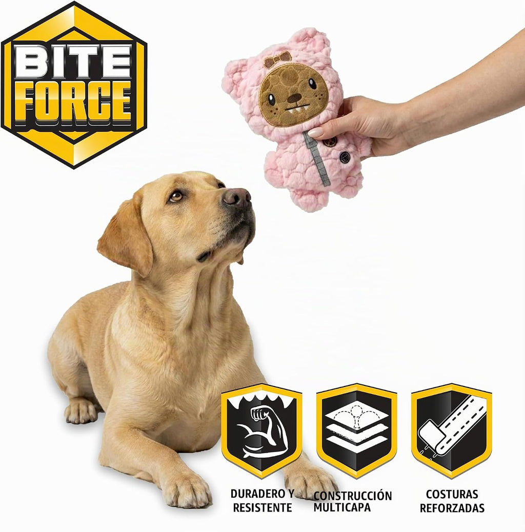 Bite Force - Juguete para perros duradero y fuerte, reforzado con Kevlar para masticadores agresivos