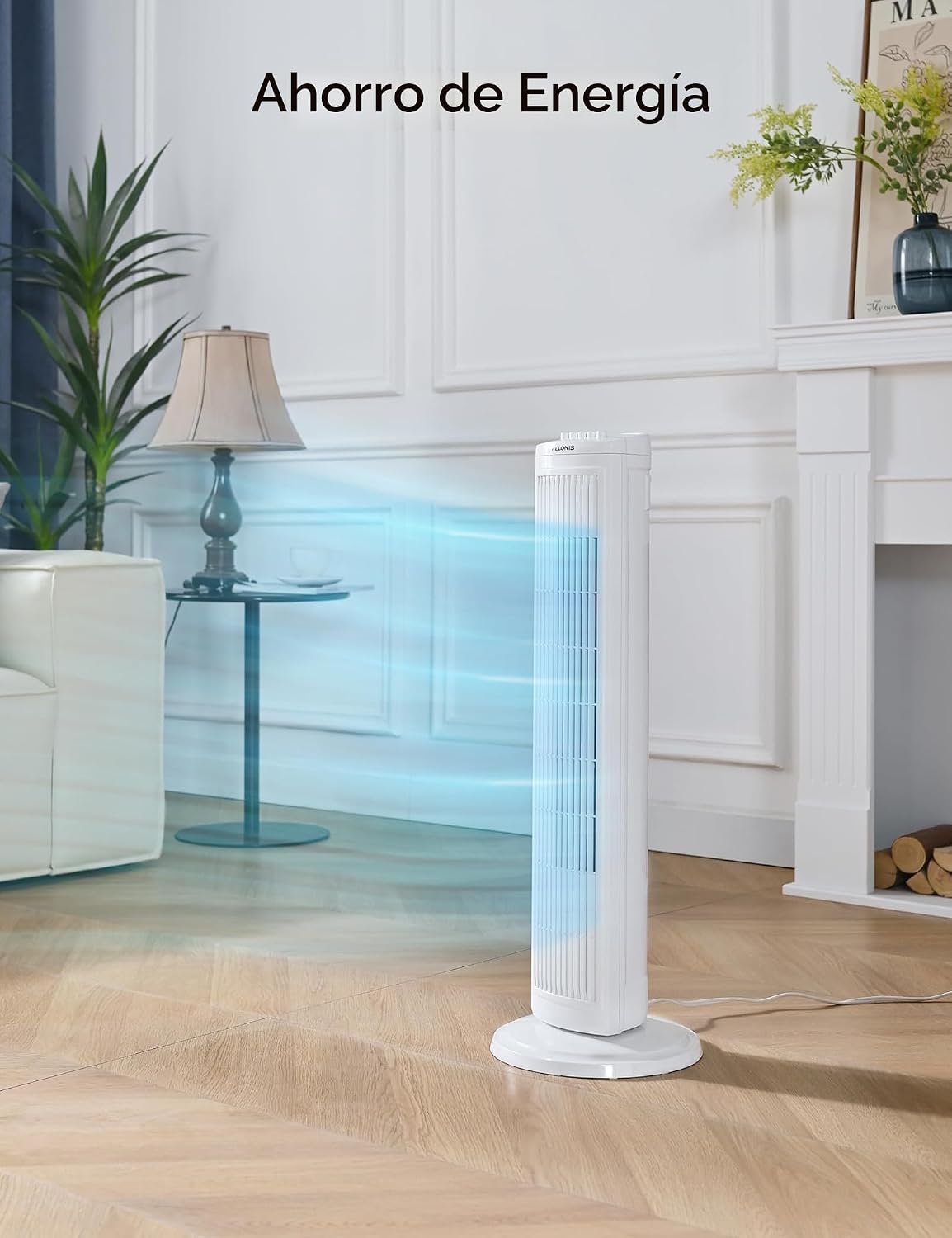 PELONIS Ventilador de torre oscilante de 30 pulgadas con 3 ajustes...