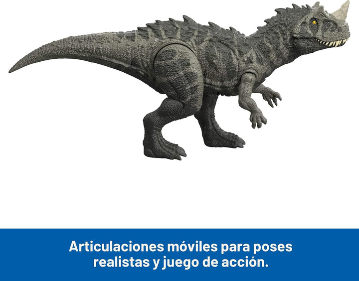 Mattel Jurassic World Wild Roar Ceratosaurus - Figura de acción de...