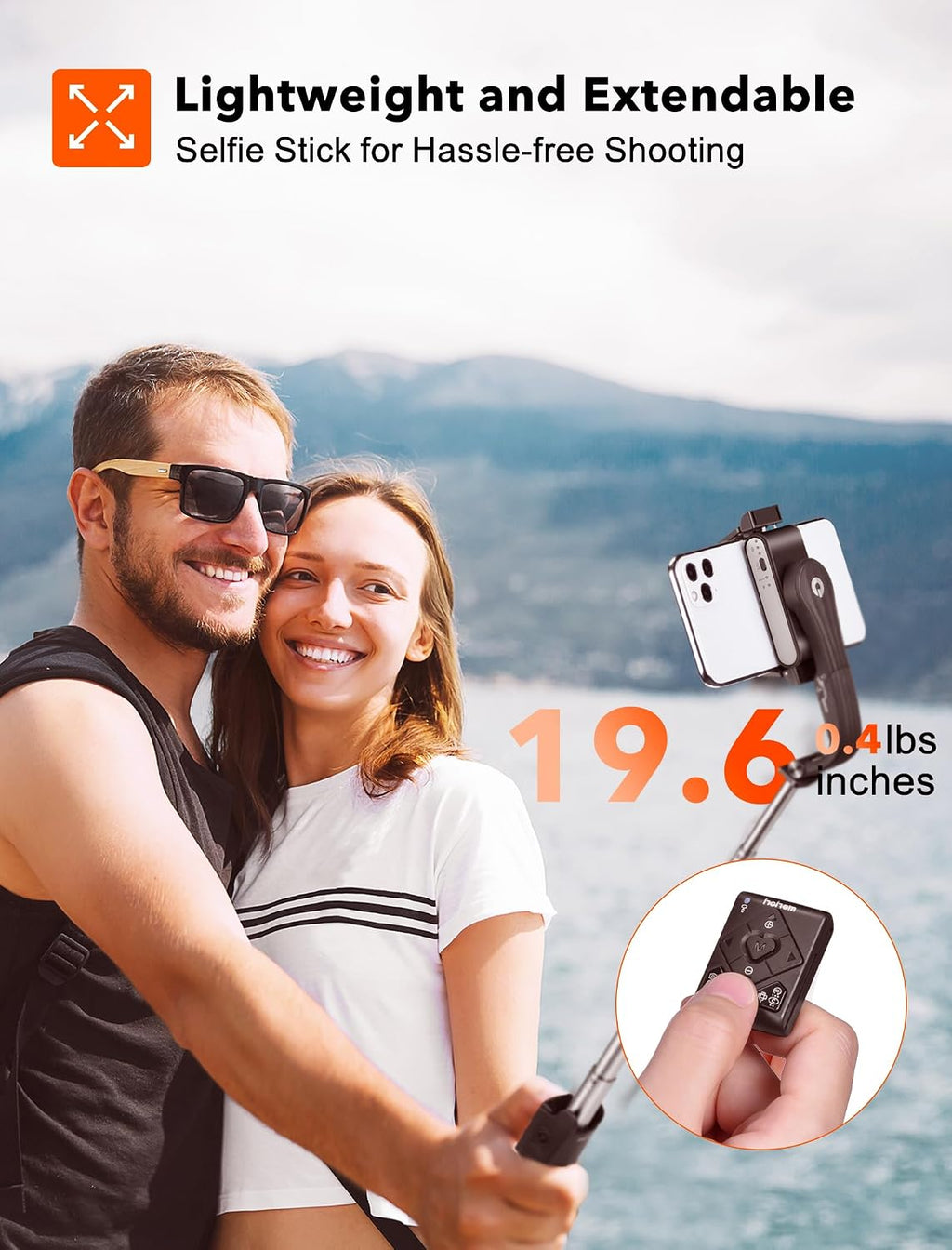 hohem iSteady Q Gimbal - Trípode para selfie stick 4 en 1 con seguimiento