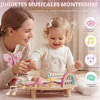 Lehoo Castle Juego de batería para niños pequeños, juguetes Montessori de