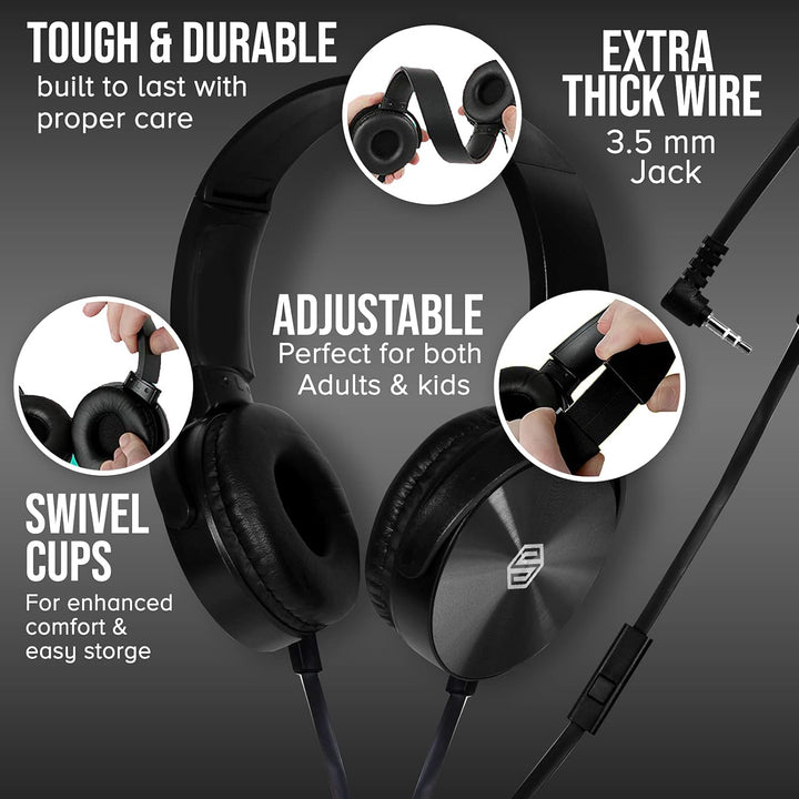 Sonitum Juego de auriculares y micrófono de alta calidad para el au...