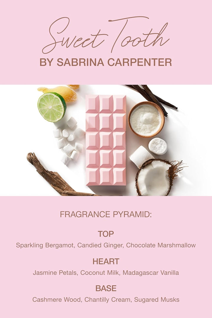 Sabrina Carpenter Sweet Tooth - Eau de Parfum en espray para mujer,...