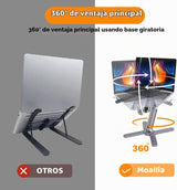 Moallia Soporte para Portátil con Base Giratoria de 360°, Elevador...