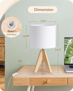 Lámpara EDISHINE Pequeña lámpara de mesa bonita, lámpara de mesa de noche con