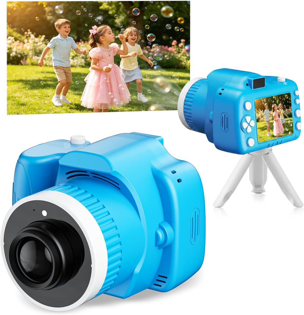 Cámara para niños con proyector para niñas de 5 a 12 años, cámara digital