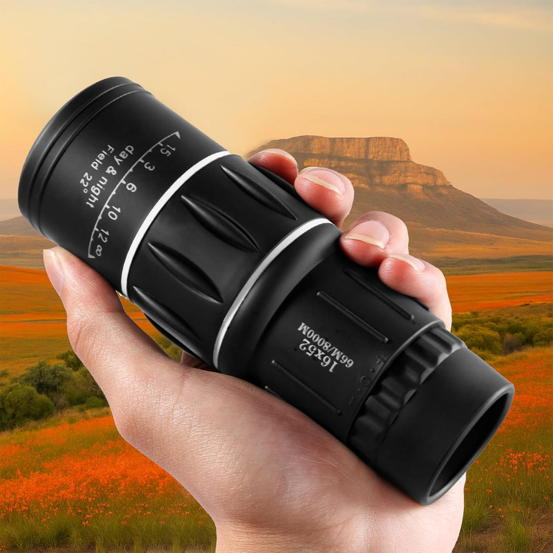 Telescopio monocular de 12 x 50 enfoque ajustable y diseño