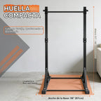 Estación independiente para barras de dominadas, barra ajustable para chin-ups al aire libre