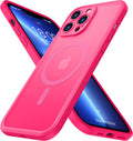 ImpactStrong Protector magnético diseñado para iPhone 13 Pro Max [protección de cámara] [prueba de caídas de grado militar] [compatible con MagSafe] Funda de teléfono delgada translúcida mate (6.7