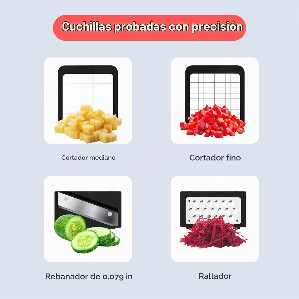 Fullstar Pro XL Picadora de verduras y rebanadora de mandolina, herramienta