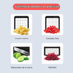 Fullstar Pro XL Picadora de verduras y rebanadora de mandolina, herramienta