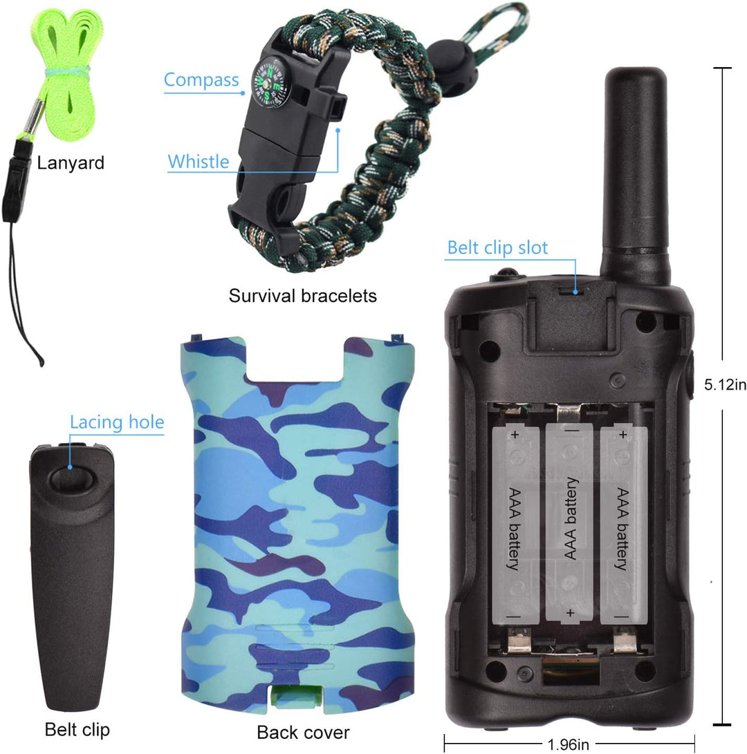 Aikmi - Walkie Talkies para niños, de 22 canales de radio, 2 vías y...