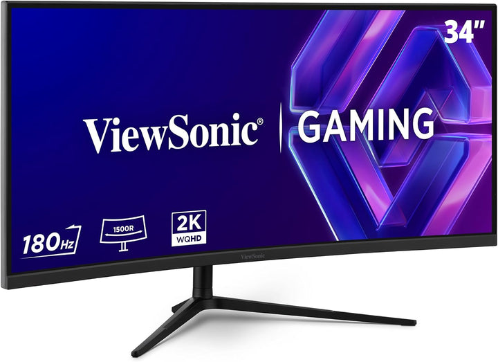 ViewSonic VX3418C-2K Monitor de juegos curvado ultraancho de 34 pul...
