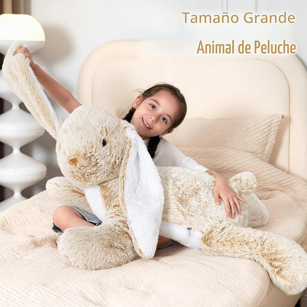 Peluche de conejo gigante de 31 pulgadas, juguete de peluche grande