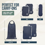 TRIPPED Travel Gear Paquete de 6 cubos de compresión para equipaje de mano