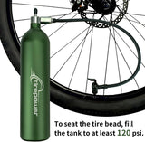 Ctrepower Tanque de aire para inflar neumáticos de bicicleta sin cá...