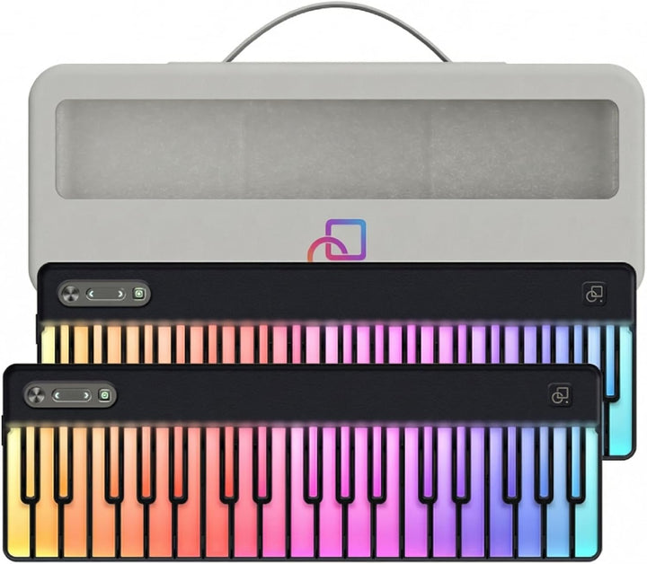 PartyKeys Paquete de piano de teclado MIDI modular de 72 teclas (2...