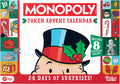 Calendario de Adviento Monopoly Token | Cuenta regresiva de 24 días con 24 fichas (incluyendo 8 fichas exclusivas) | Navidad para niños | A partir de 8 años
