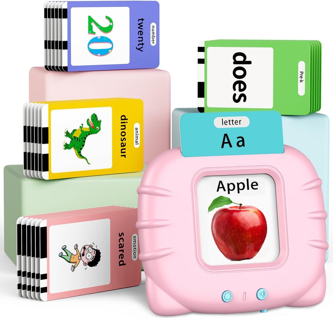 Eaever 520 Tarjetas flash parlantes de palabras visuales ABC, regal...