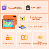 IWEGGO Tablet Android 15 para niños con estuche EVA, tablet de 10 p...