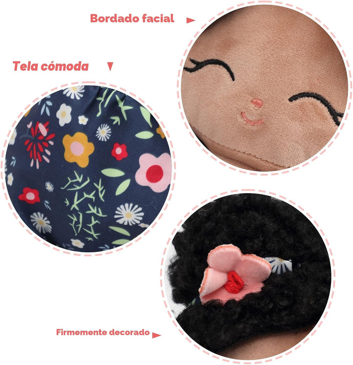 Jumbrace Muñeca de bebé suave de 16 pulgadas, muñeca de trapo para...