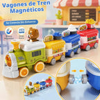 Dimoarch Juego de tren eléctrico para niños pequeños de 1, 2, 3, 4 años