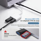 Adaptador de cámara USB C, divisor de carga PD 2 en 1 para iPhone