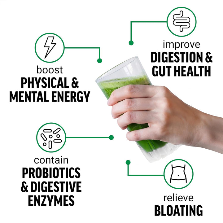 Smarter Greens Superfoods + polvo energético, paquete de 2, polvo v...